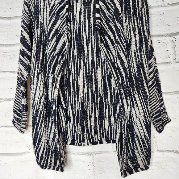 Nic+Zoe Blue Gray Open Front Knit Cardigan Sweater Women PP Size 2P Cotton Rayon - Picture 2 of 12